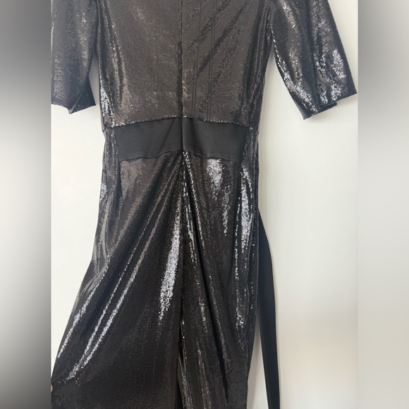 GALVAN- galaxy black sequin jumpsuit! US 2- NWT sold out everywhere!! - Picture 7 of 14